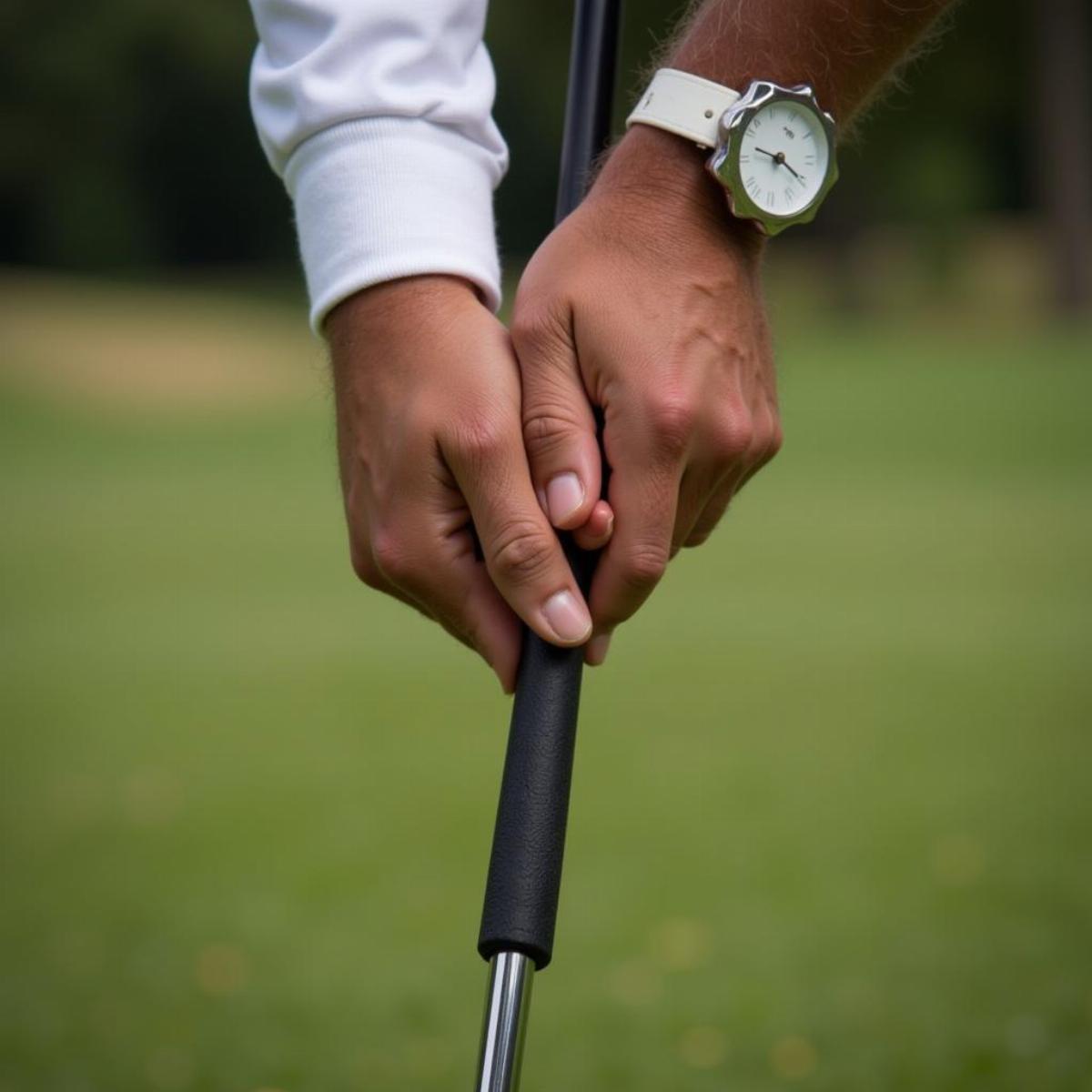 Close-up of Golfer's Grip