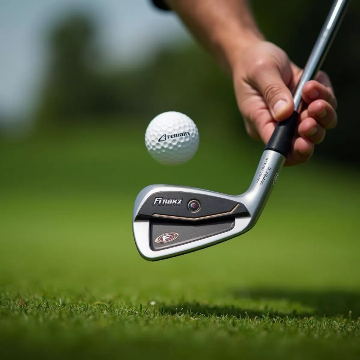 Golfer Hitting Iron With High Launch