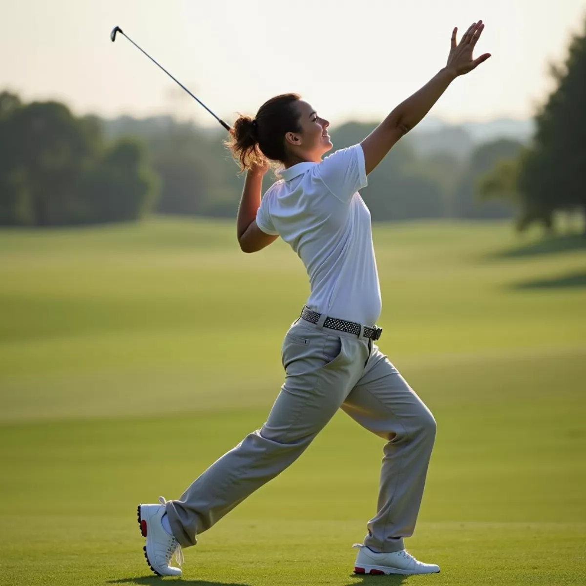 Golfer Practicing Yoga For Mental Focus