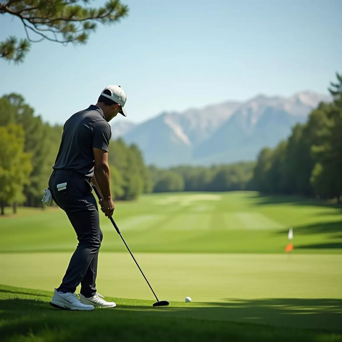 Golfer On The Course