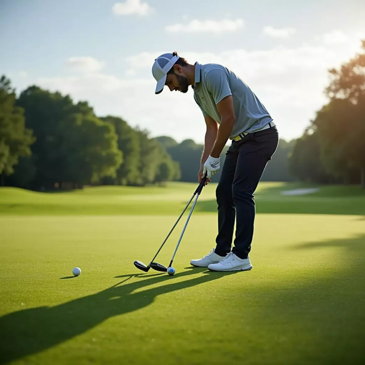 Golfer On Course