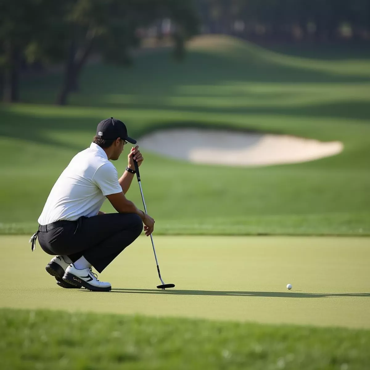 Golfer Planning Shot At Valhalla