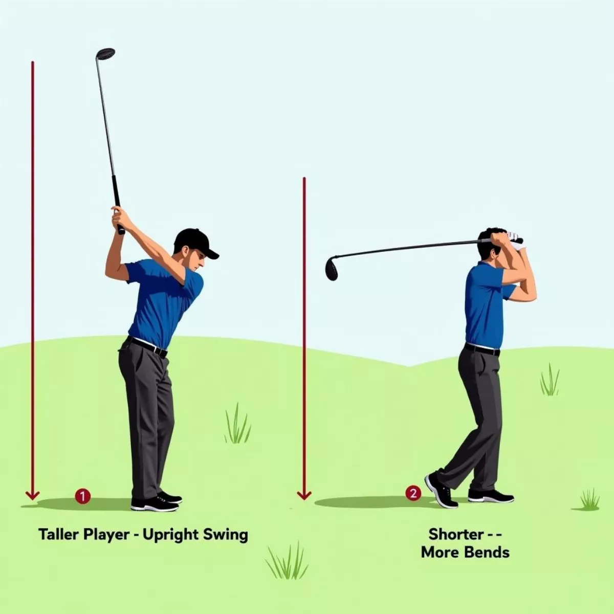 Golfer Posture And Swing Styles