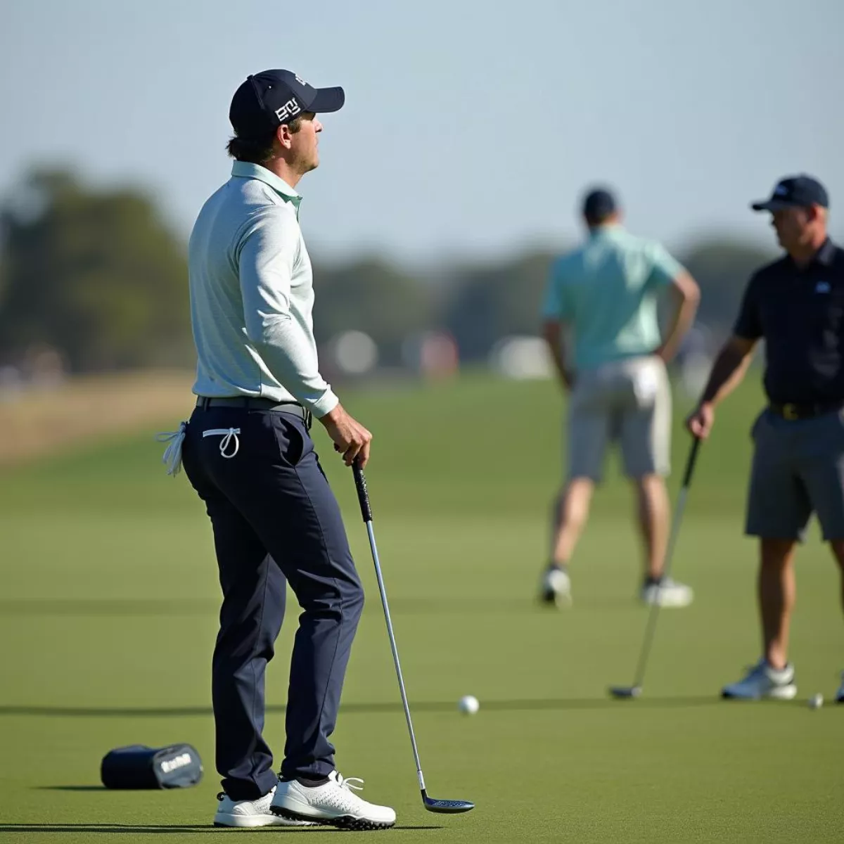 Golfer Preparing For Us Open Qualifier