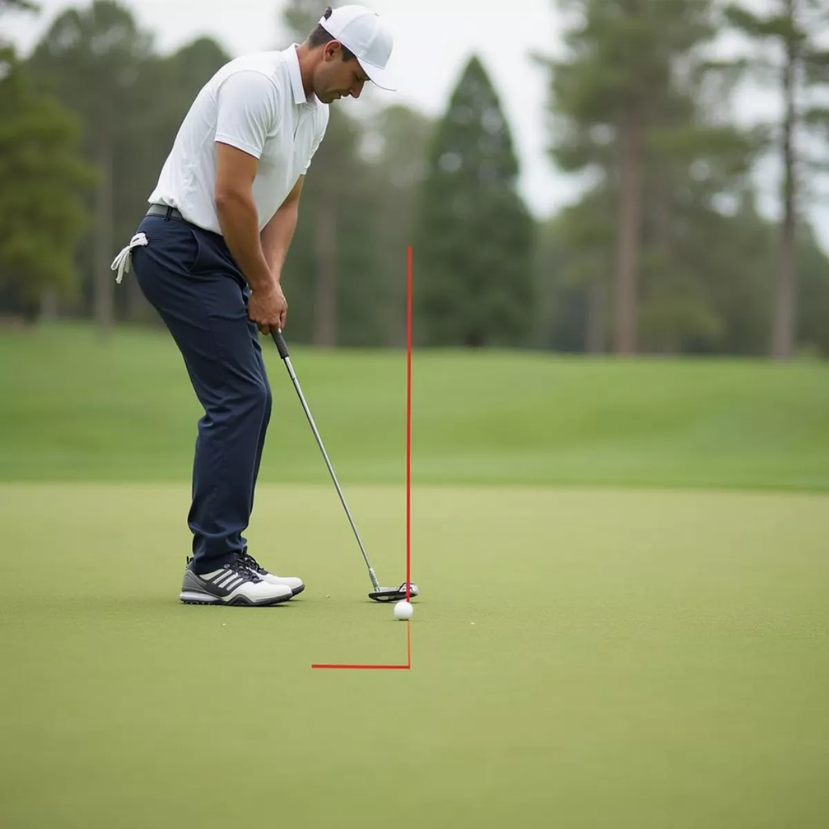 Golfer Using Odyssey 2-Ball Ten Putter