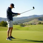 Golfer with PXG Irons on the Course