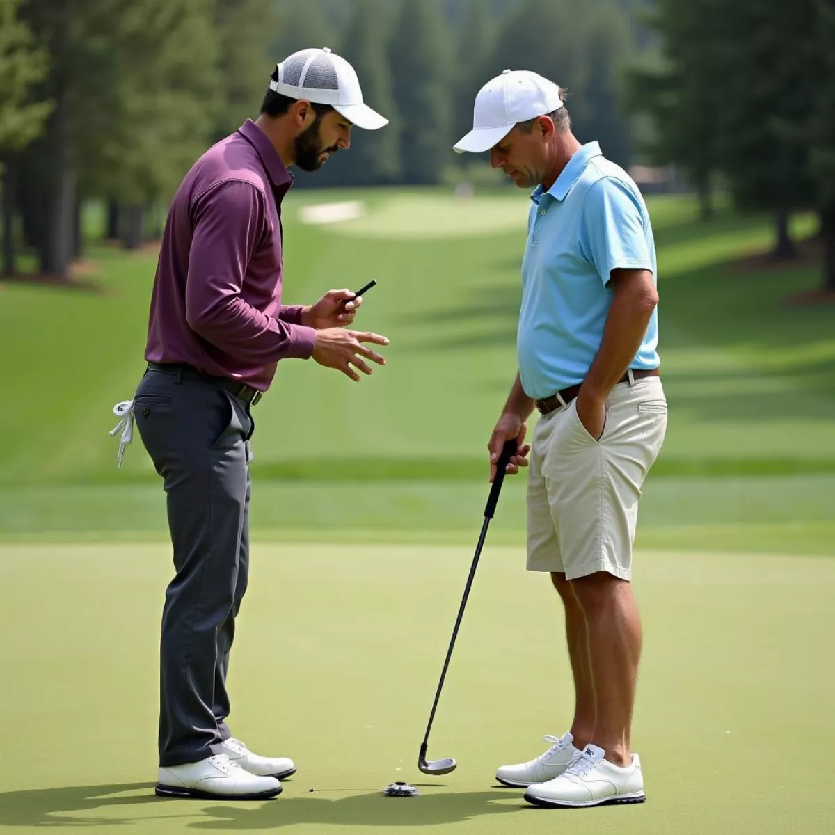 Golfer Receiving Instruction