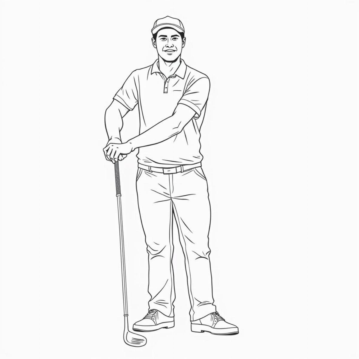 Golfer With Refined Details