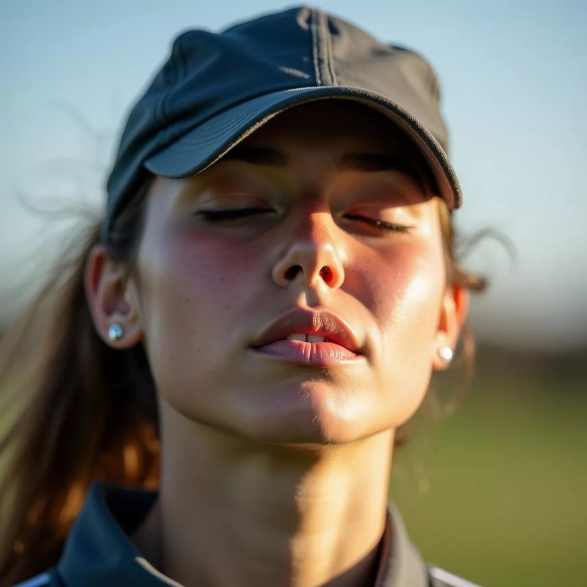 Golfer Taking Deep Breath