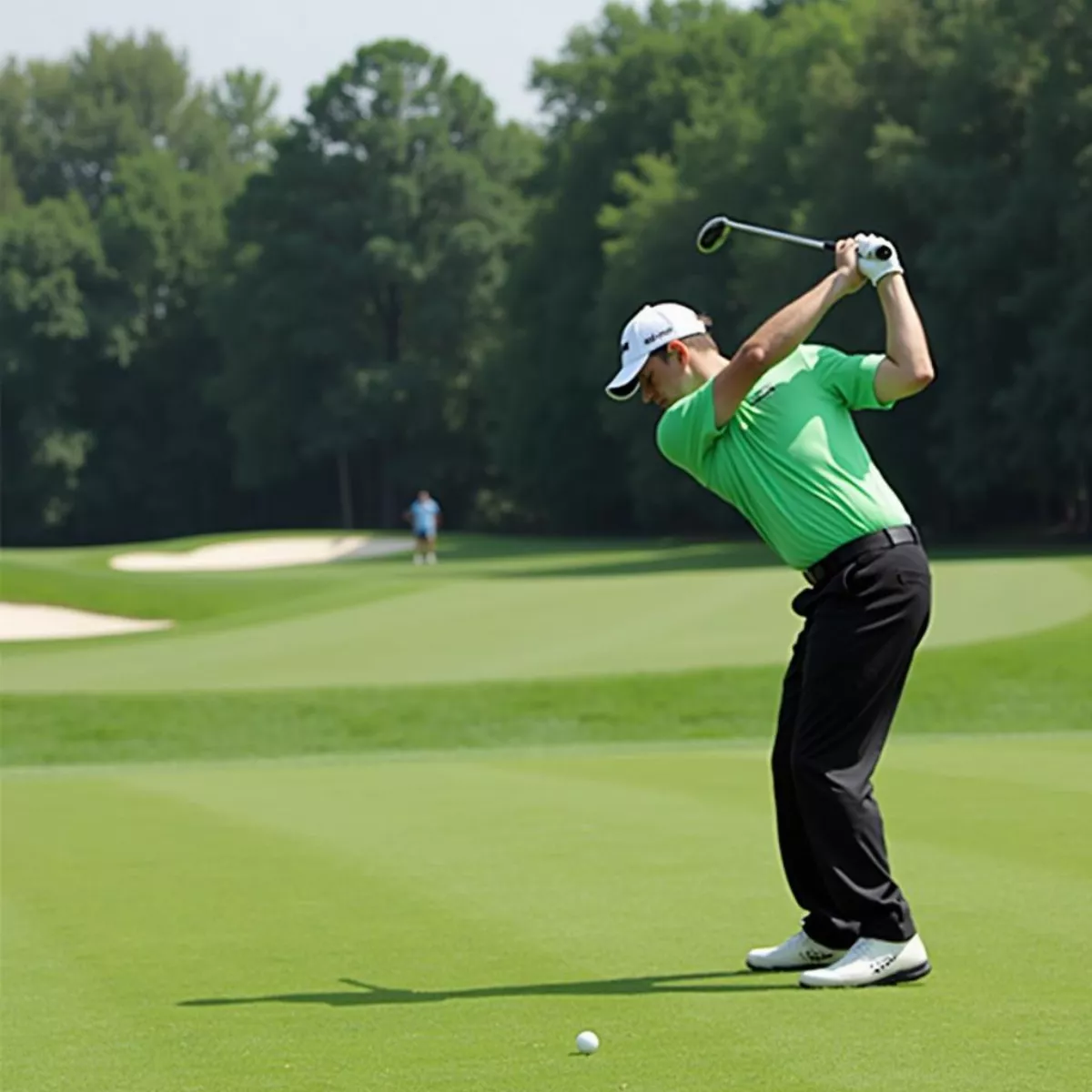 Golfer Teeing Off At Hominy Hill