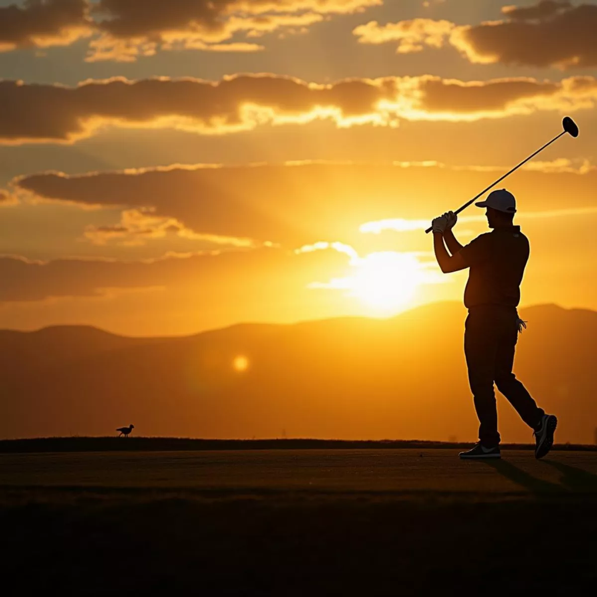 Golfer Teeing Off At San Francisco Golf Club