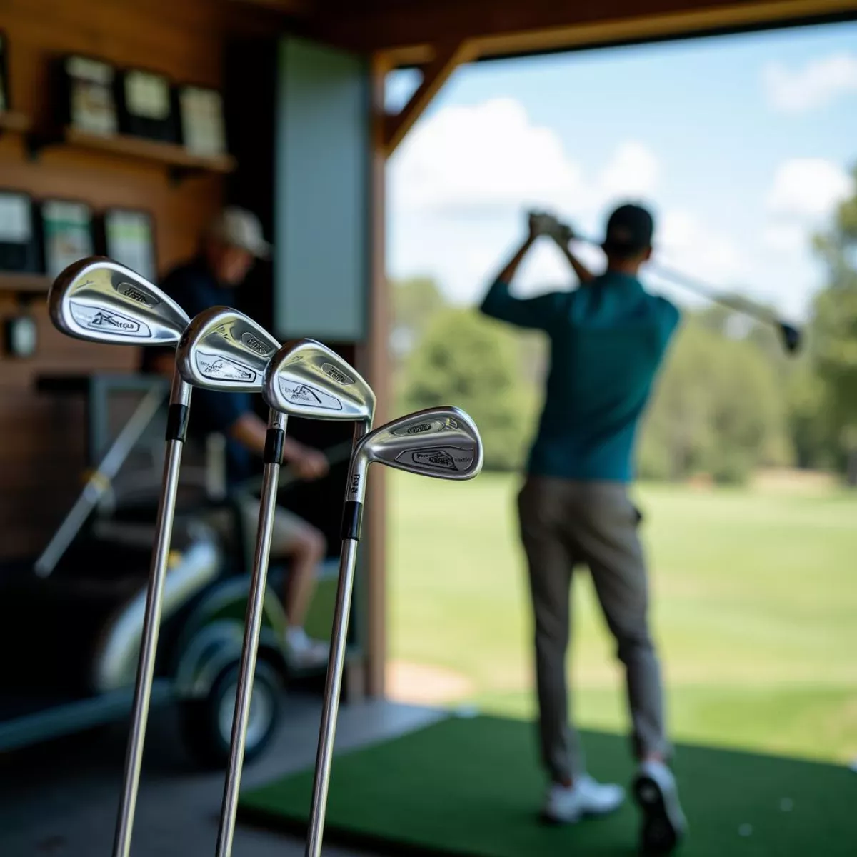 Golfer Testing Cobra Clubs