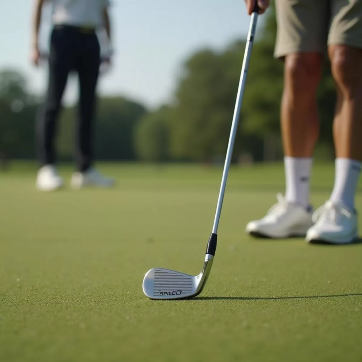 Golfer Using Cleveland 588 Wedge