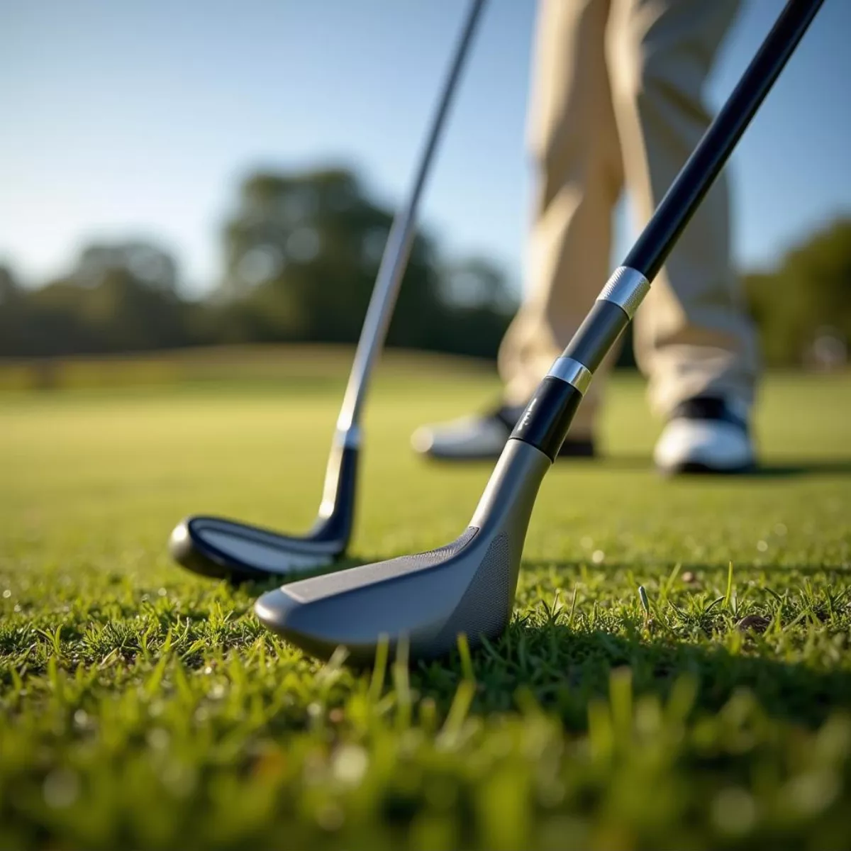 Golfer Using Cobra Forged Tec X Iron In Rough