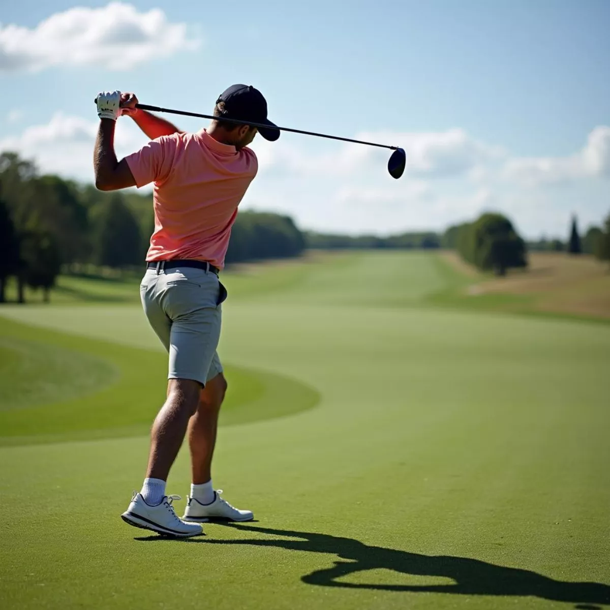 Golfer Using Fairway Wood