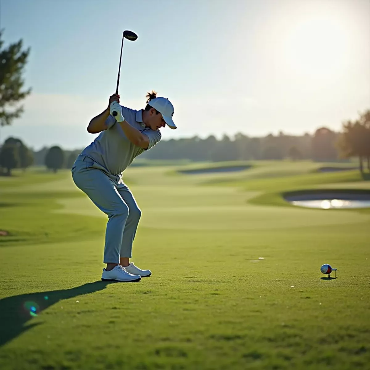 Golfer Using Fairway Wood