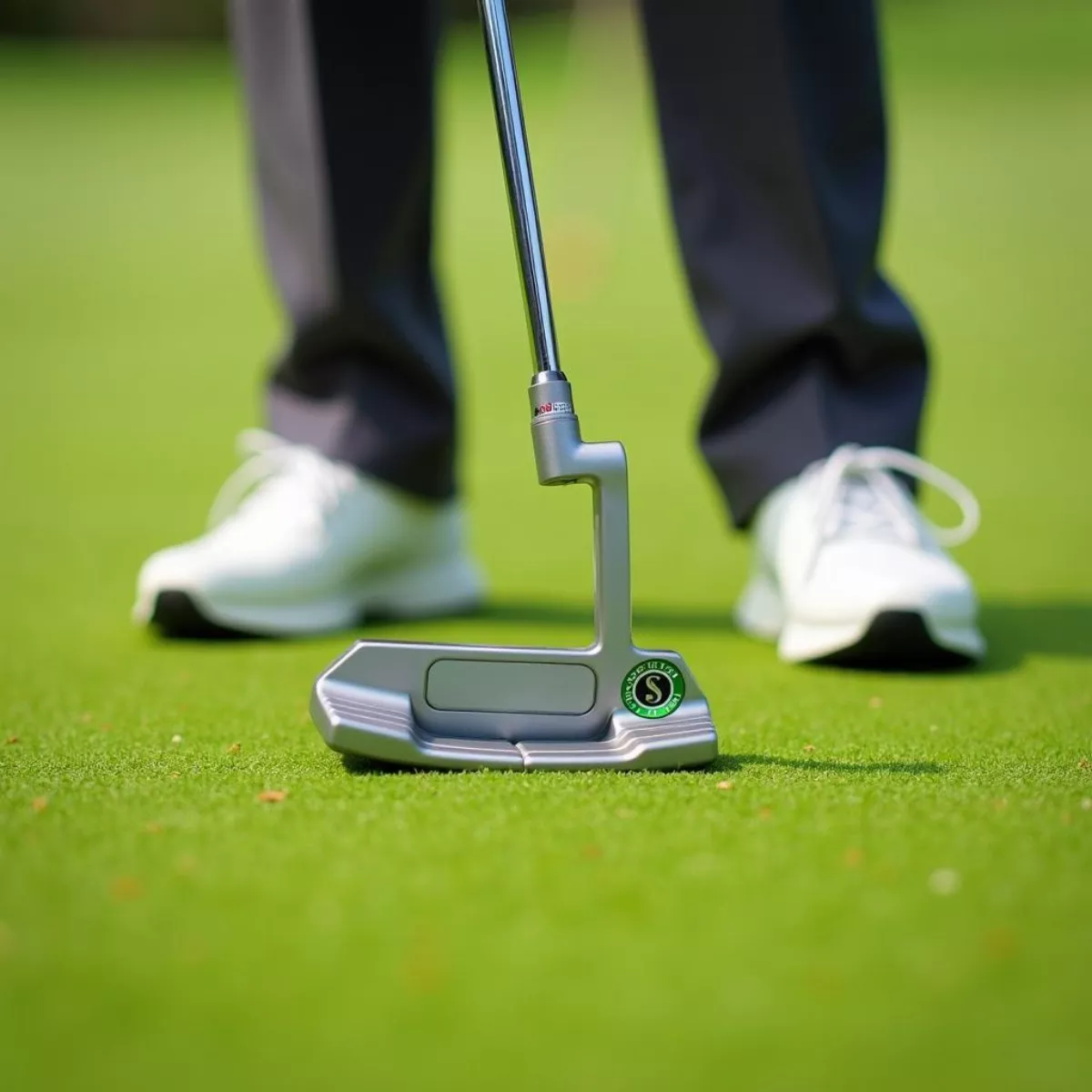 Golfer Using Phantom X 12.5 Putter On Green