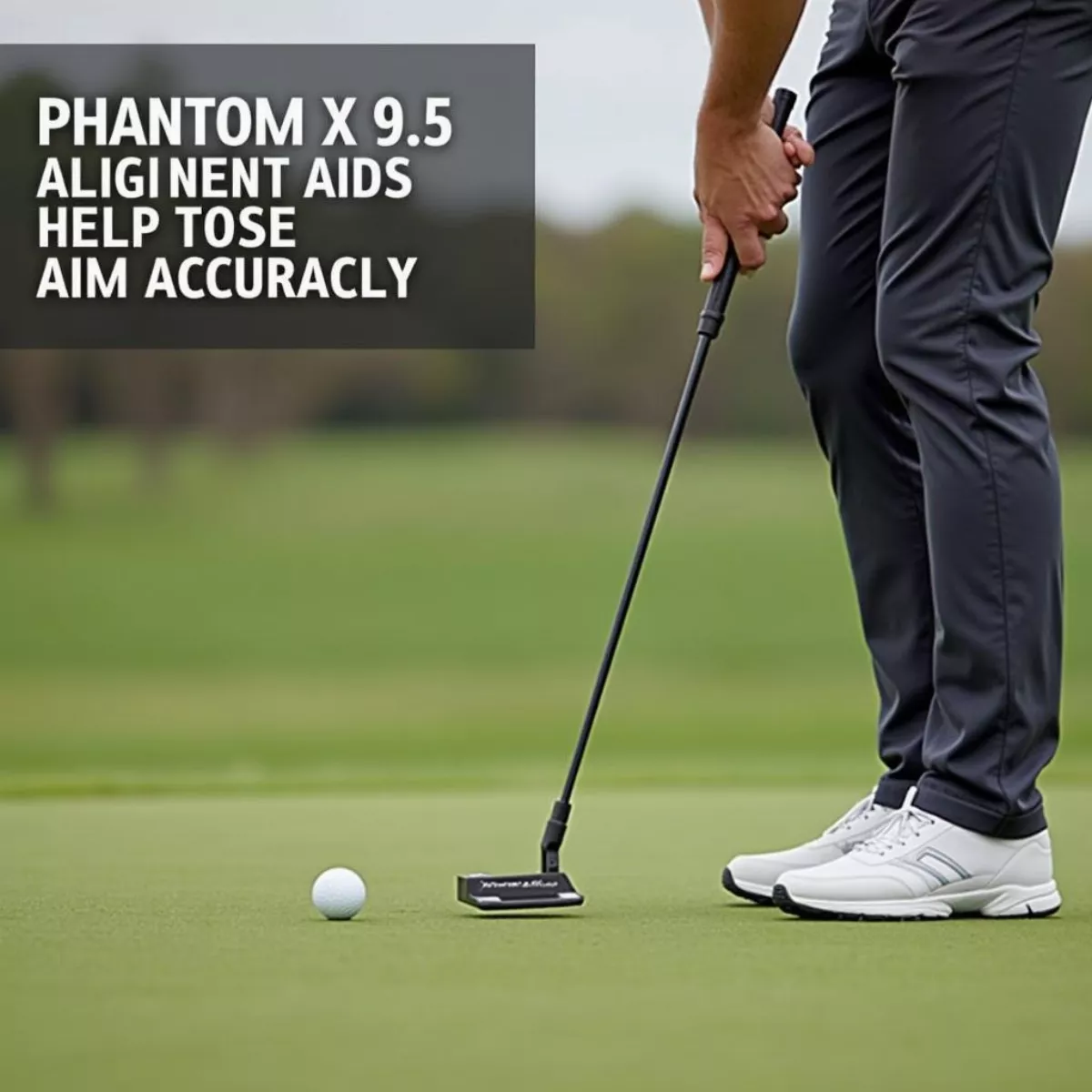 Golfer Using Phantom X 9.5 On Green