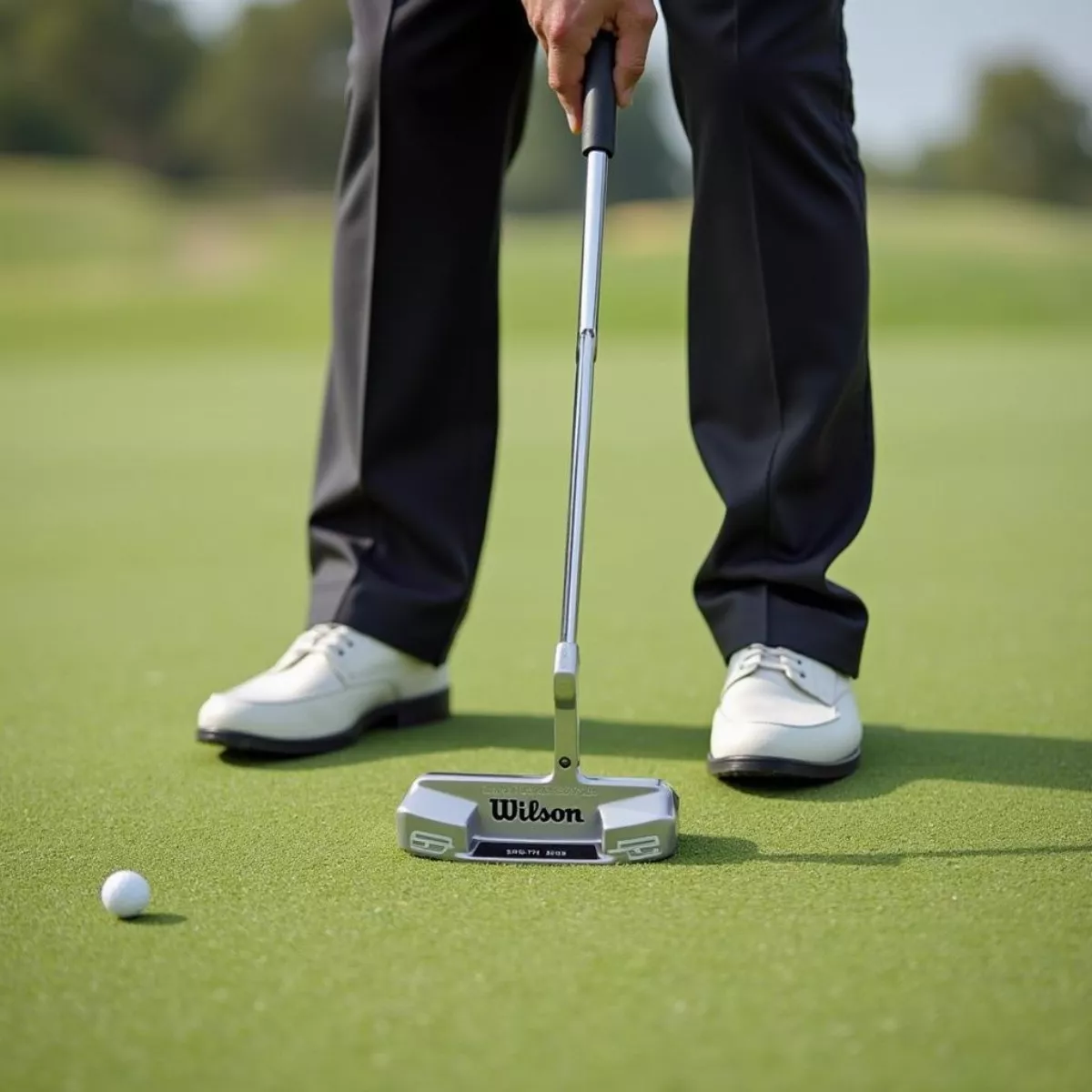 Golfer Using Wilson South Side Putter