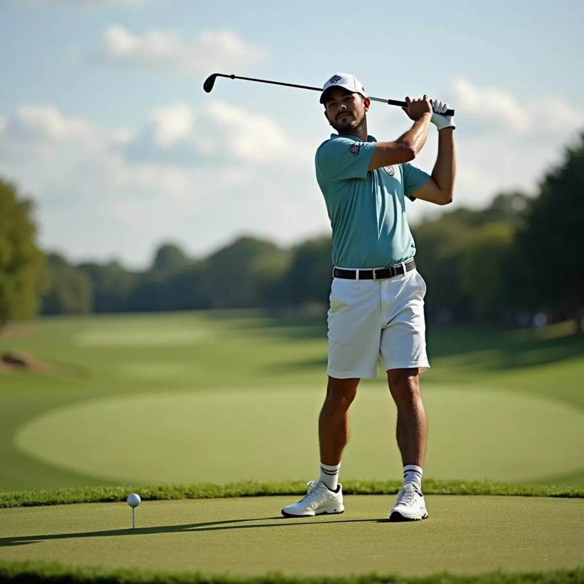 Golfer Visualizing The Shot