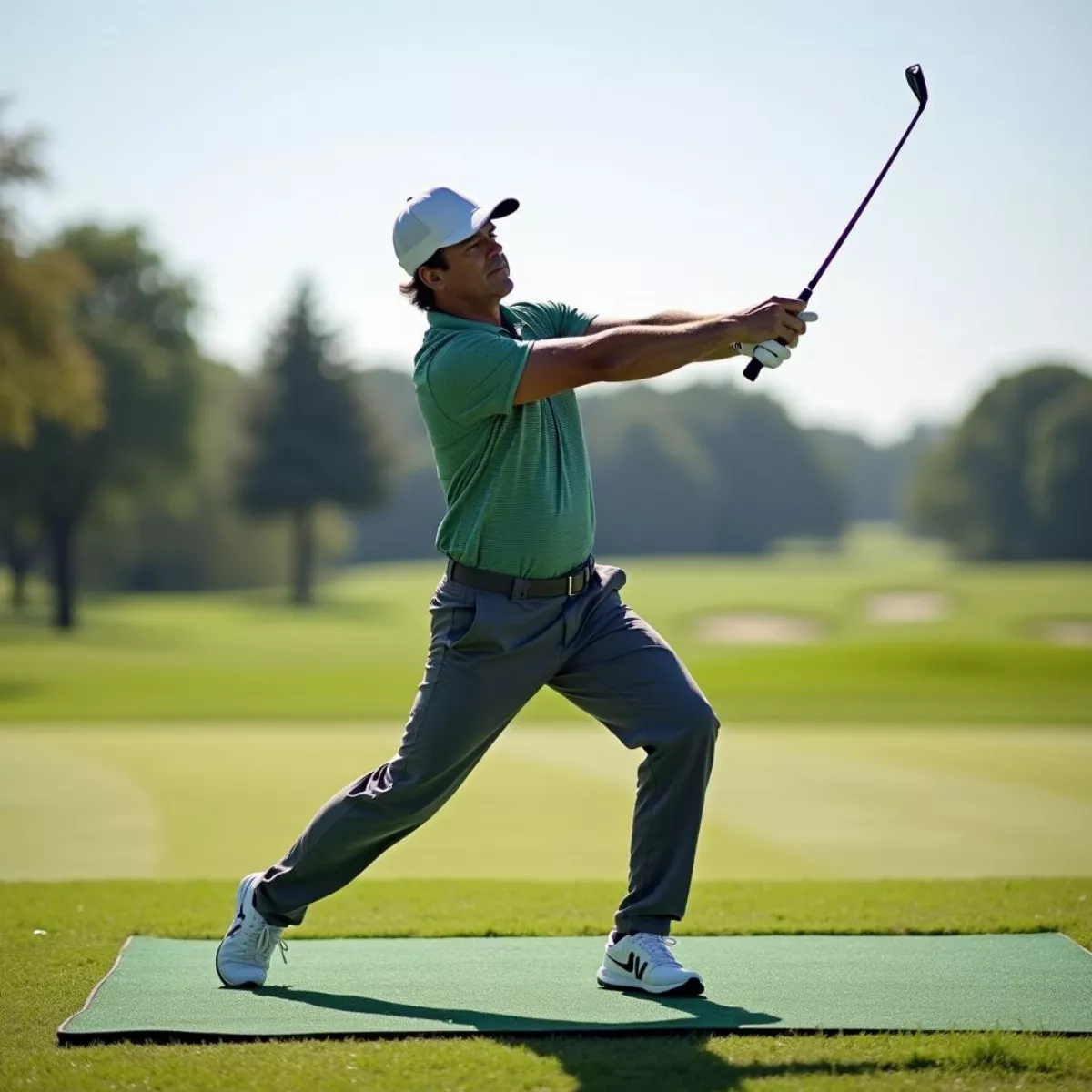 Golfer Warming Up