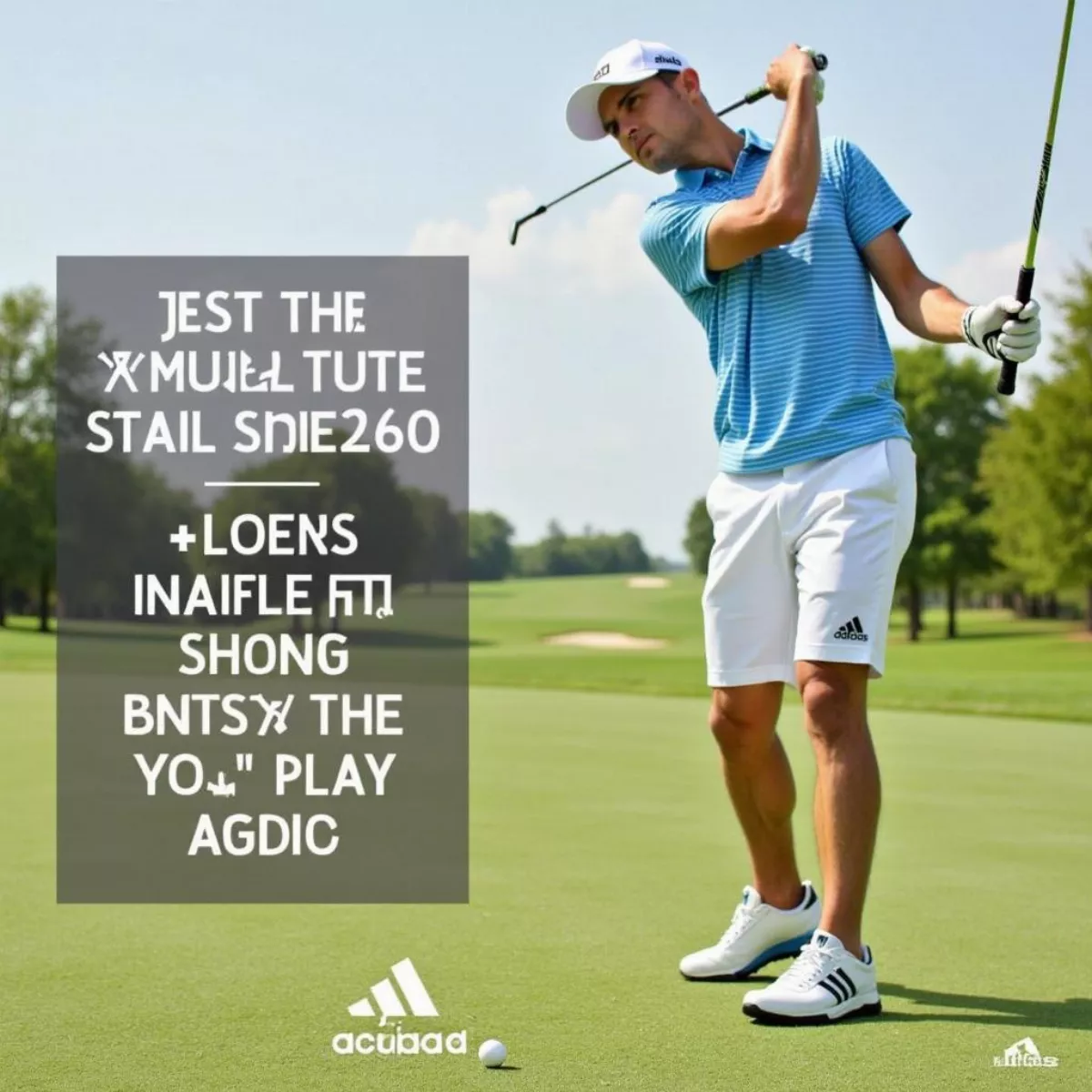 Golfer Wearing Adidas Tour 360 Xt Sl