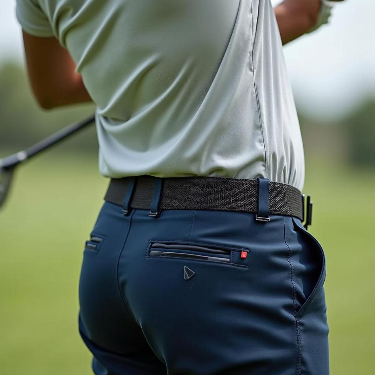 Golfer Wearing Nike Belt