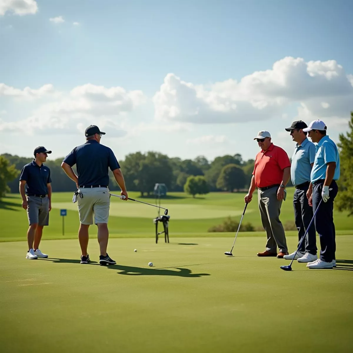 Golfers At The Rim Golf Club