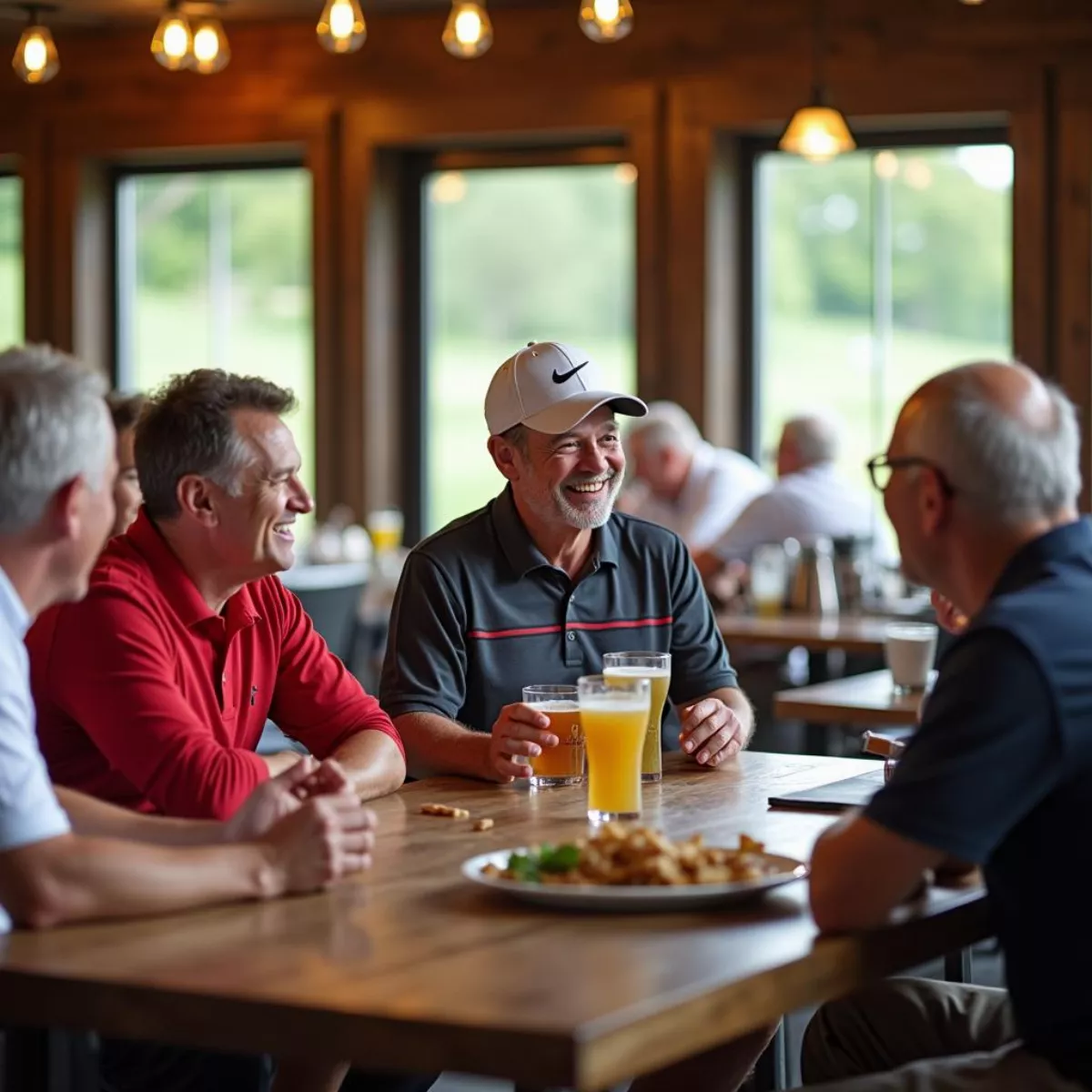 Golfers Enjoying Drinks