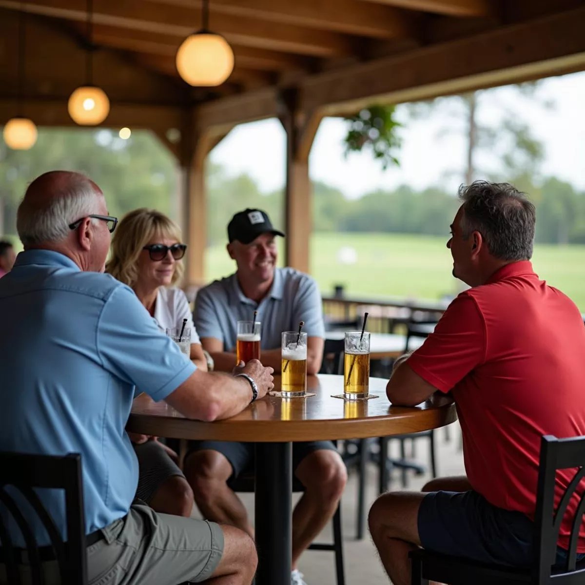 Golfers Socializing At Boundary Oak'S Bar