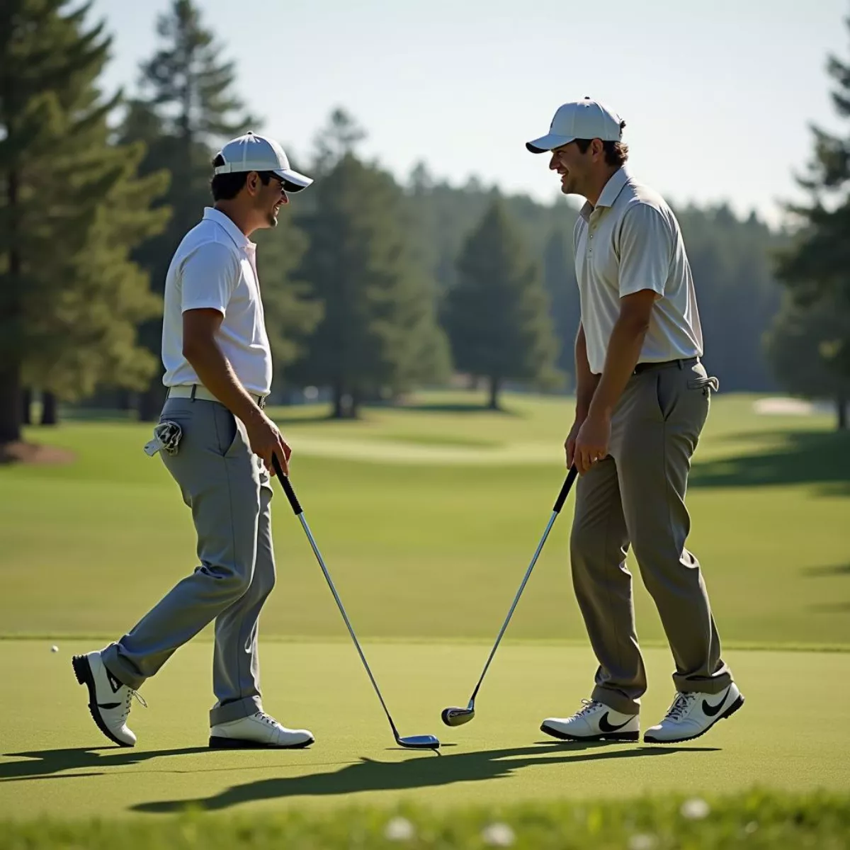 Golfers Enjoying A Round