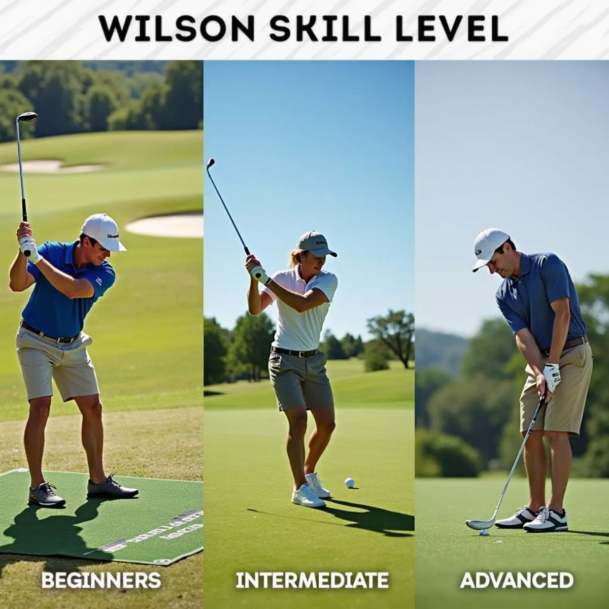 Golfers Of Different Skill Levels Using Wilson Golf Balls