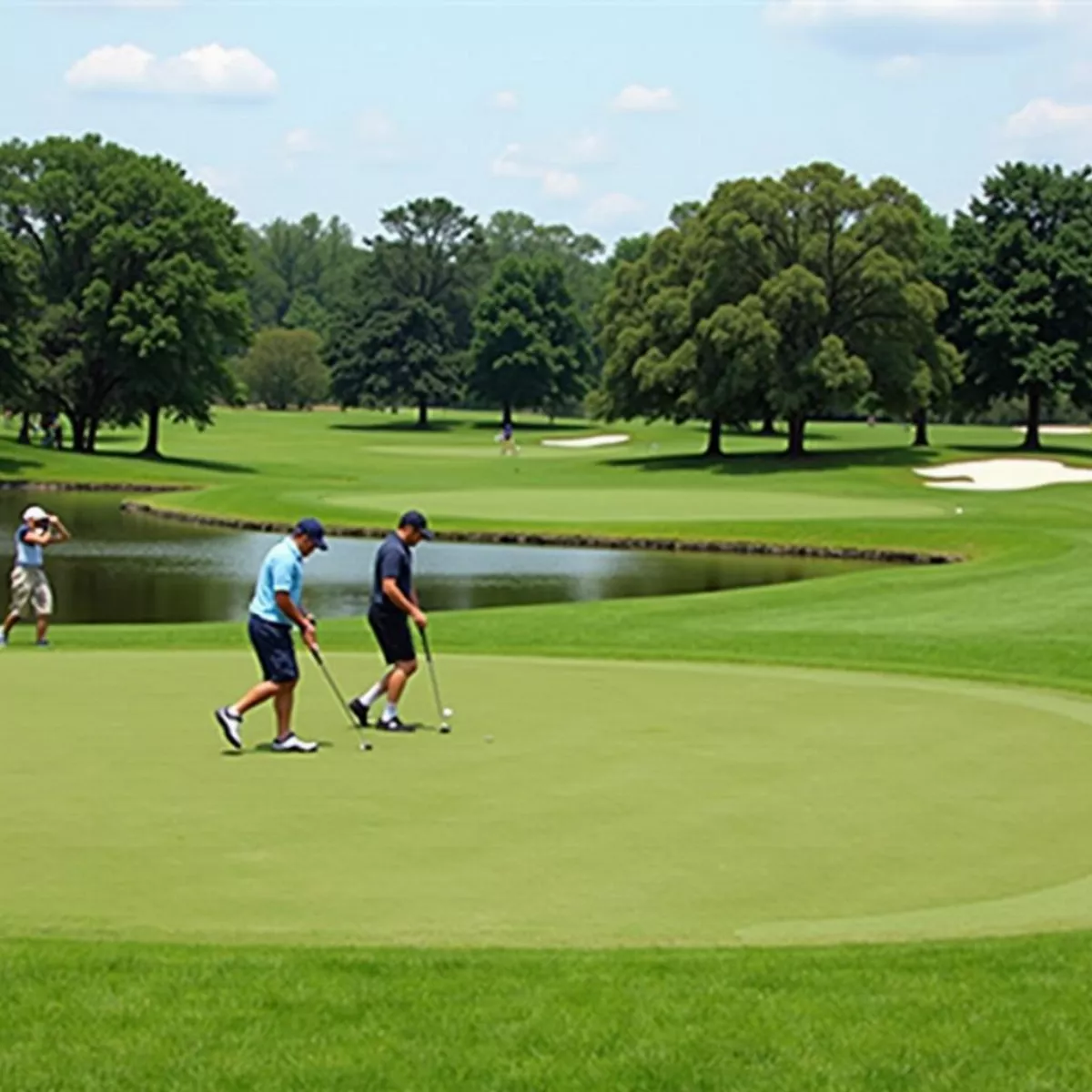 Golfers On Chesley Oaks Course