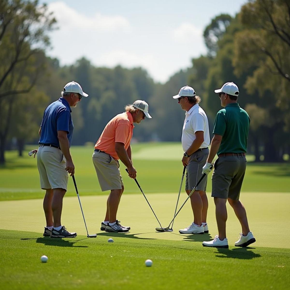 Golfers Enjoying A Round At Diablo Creek