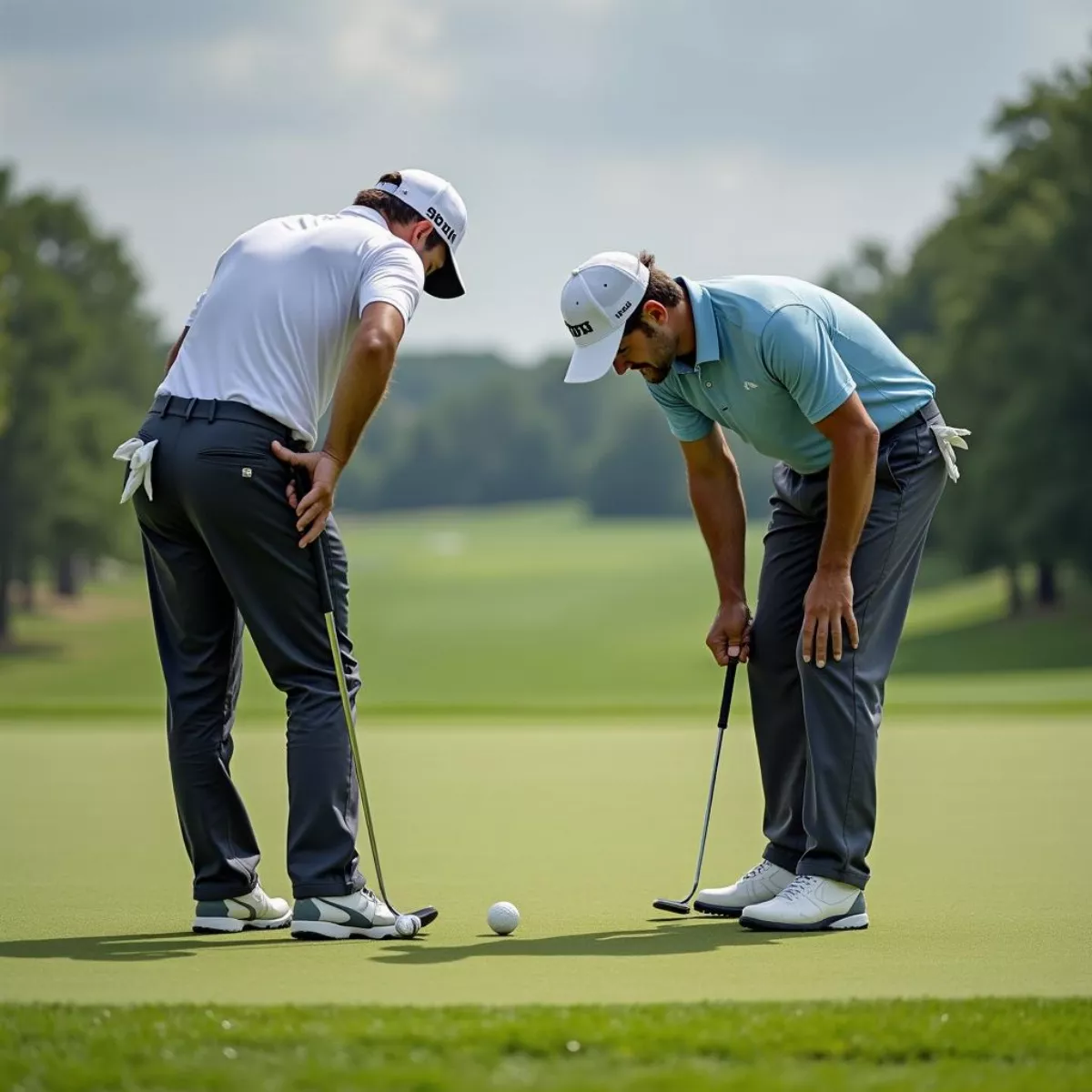 Golfers On The Green