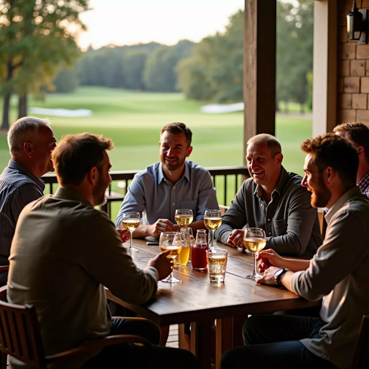 Golfers Socializing At Birnam Wood