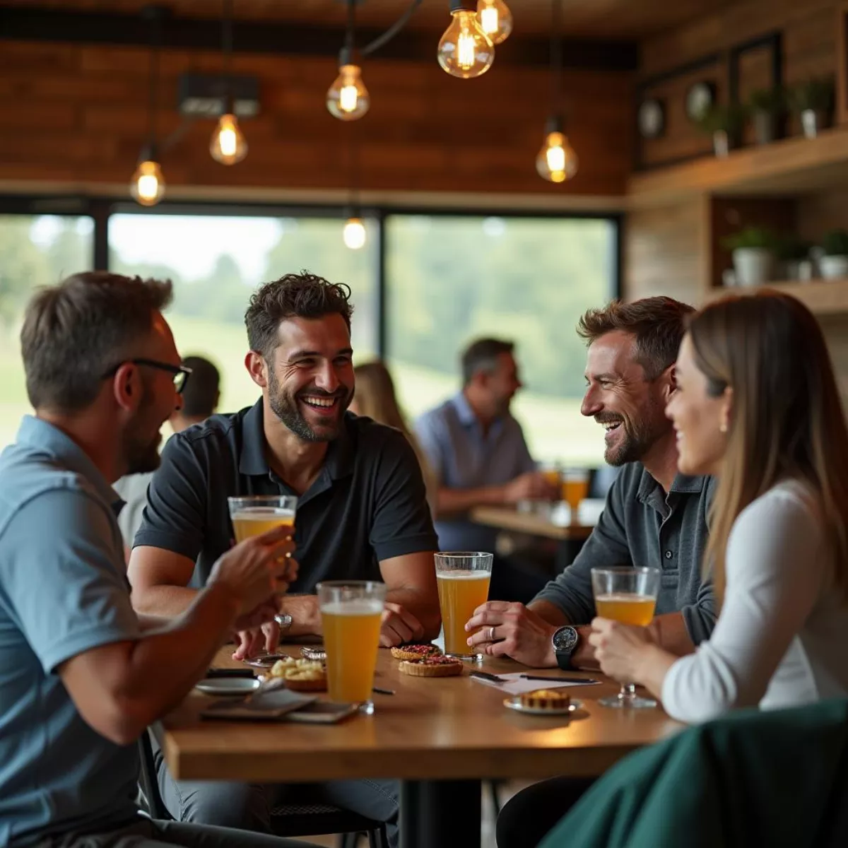 Golfers Socializing At Oak Valley Clubhouse