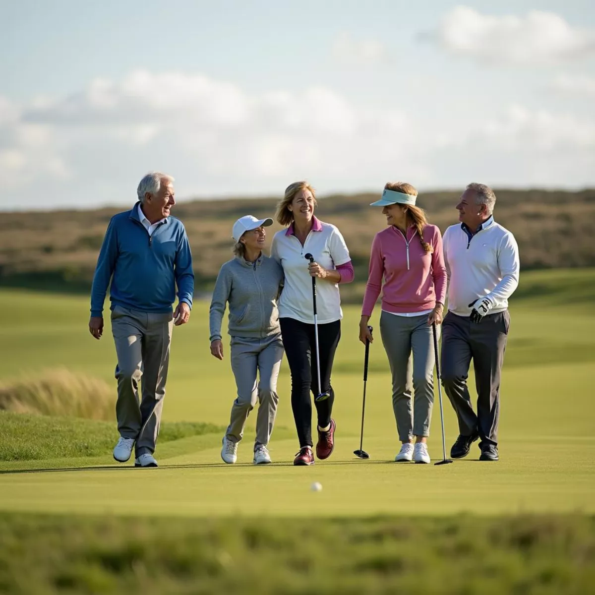 Golfers Enjoying A Round At St. Andrews Golf Course