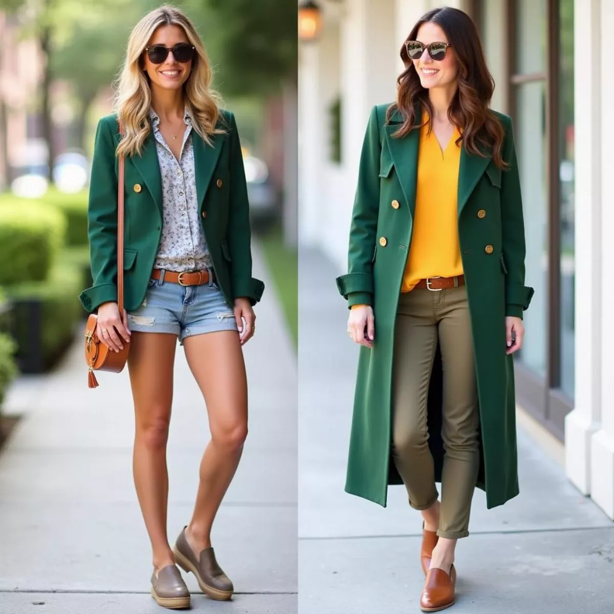 Green Jacket Outfits For Different Seasons 