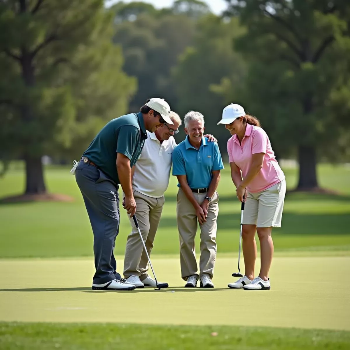 Golfers At Green Valley Country Club