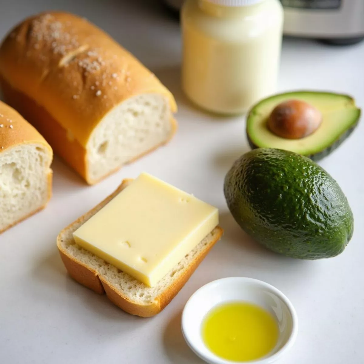 Ingredients For Making Grilled Cheese