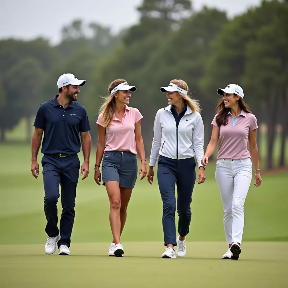 Group Of Friends Enjoying Golf Tournament