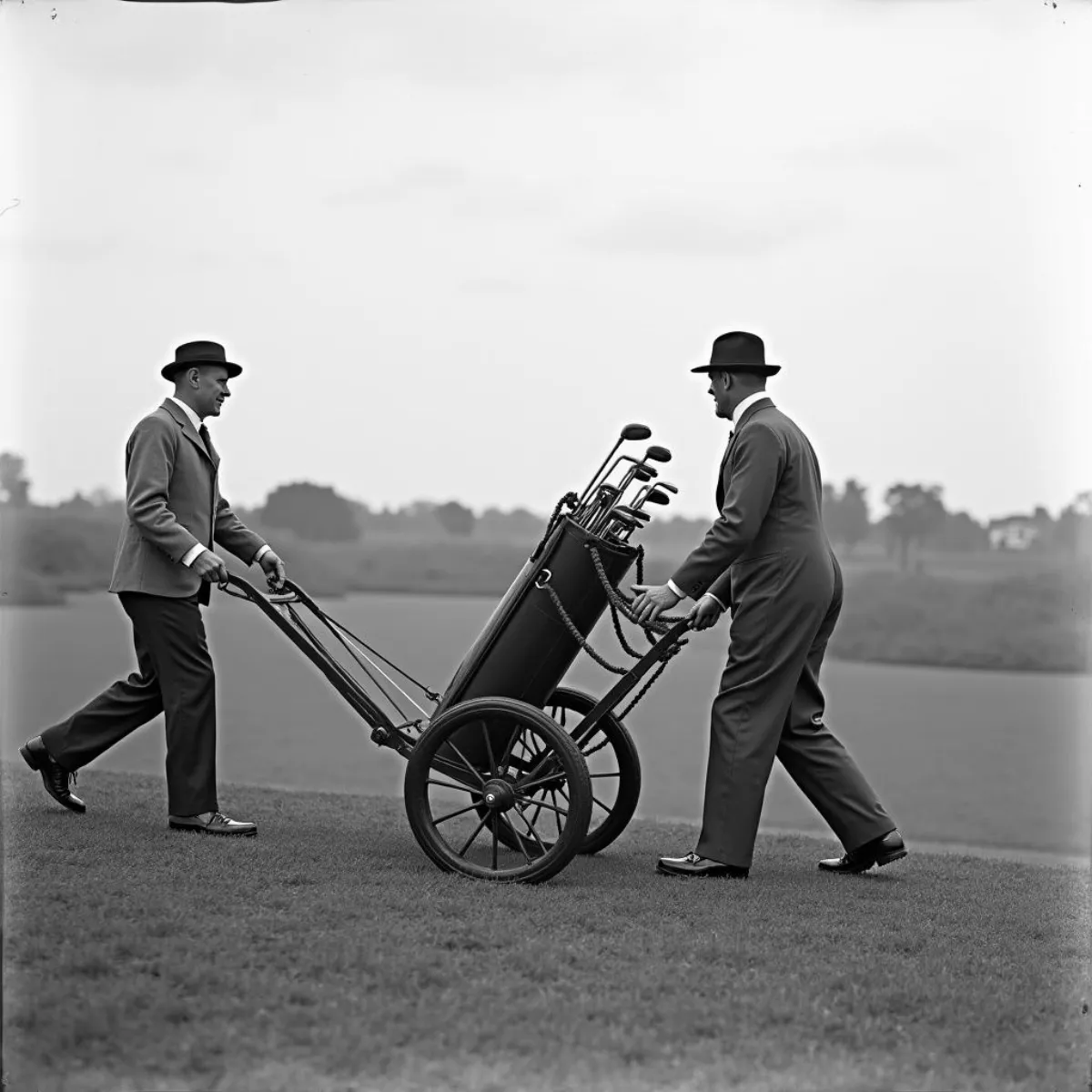 Hand-Pulled Golf Carts