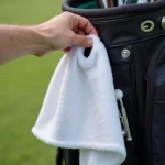 Hanging Golf Towel On Bag