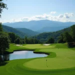 Scenic View of a Golf Course Hole