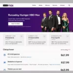 HBO Max subscription page