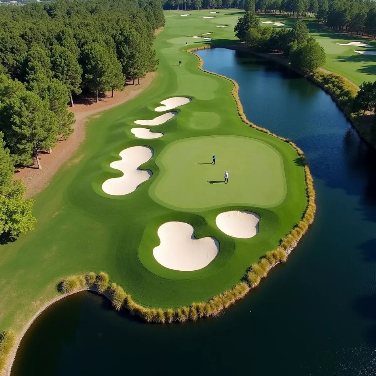 Highlands Golf Course Hole 8 Aerial View