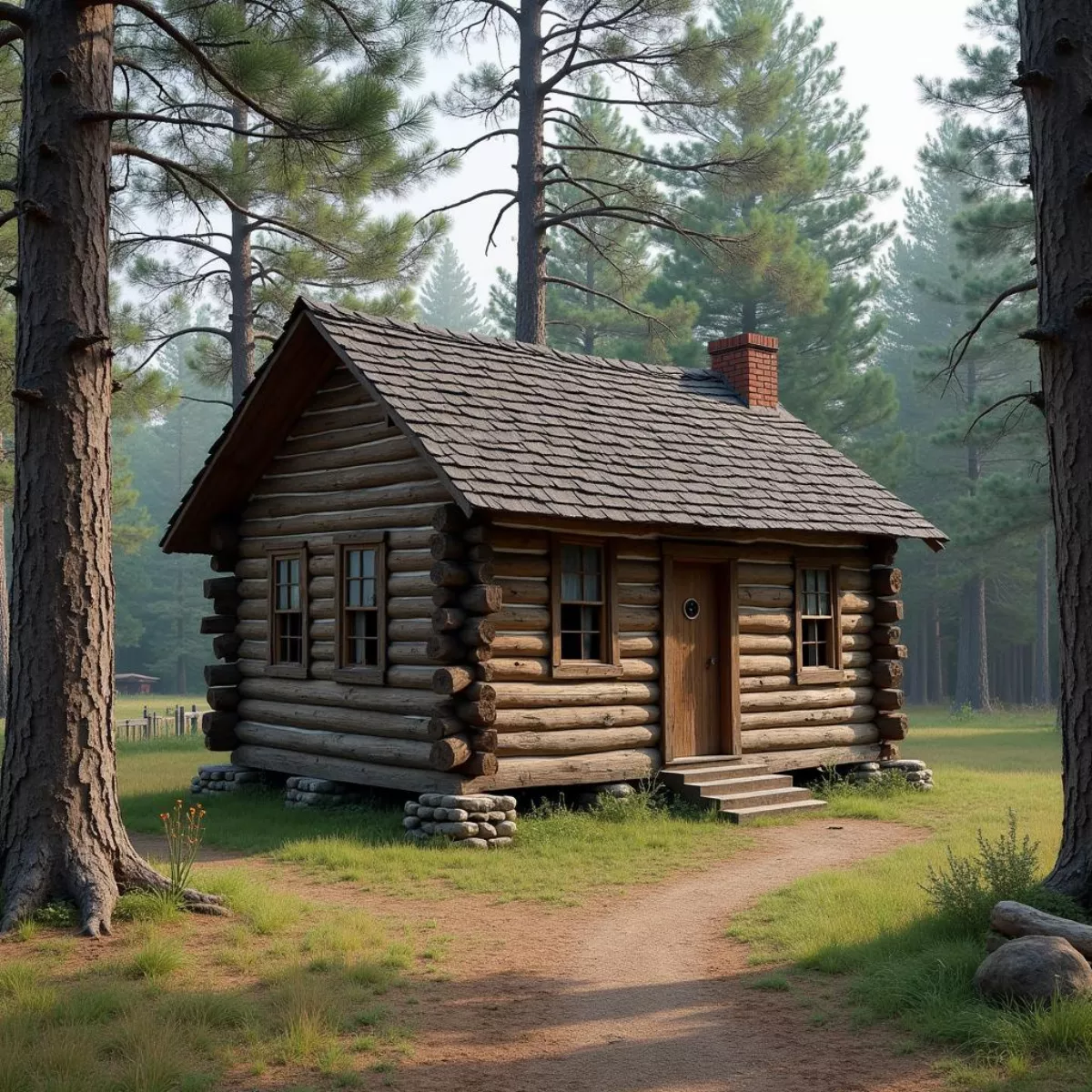 Historic Log Cabin In Silver Creek