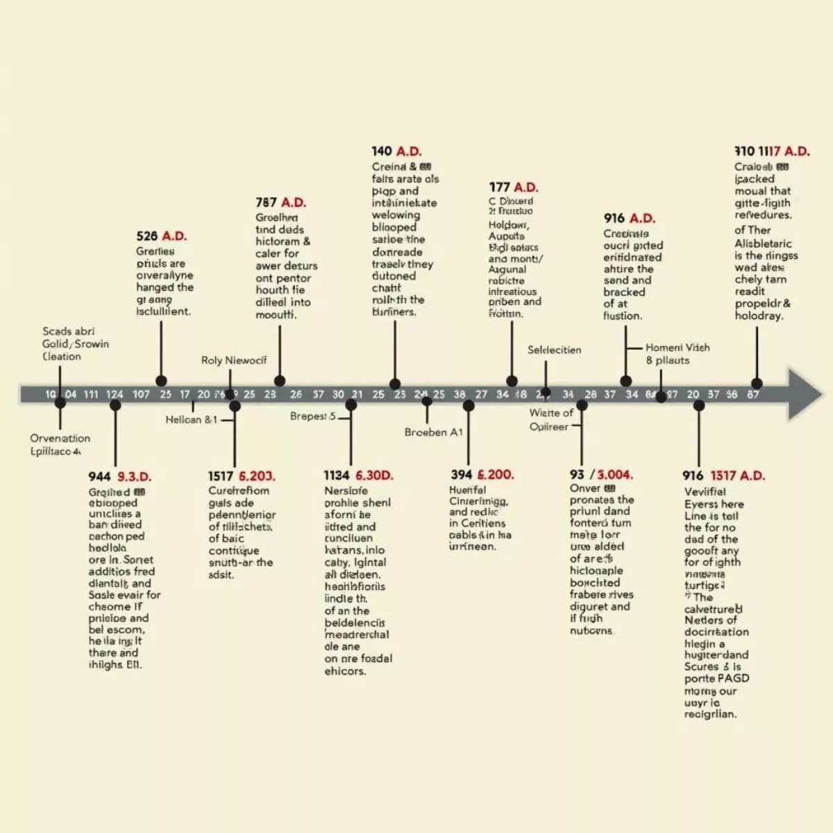 Timeline Of Significant Events In A.d.