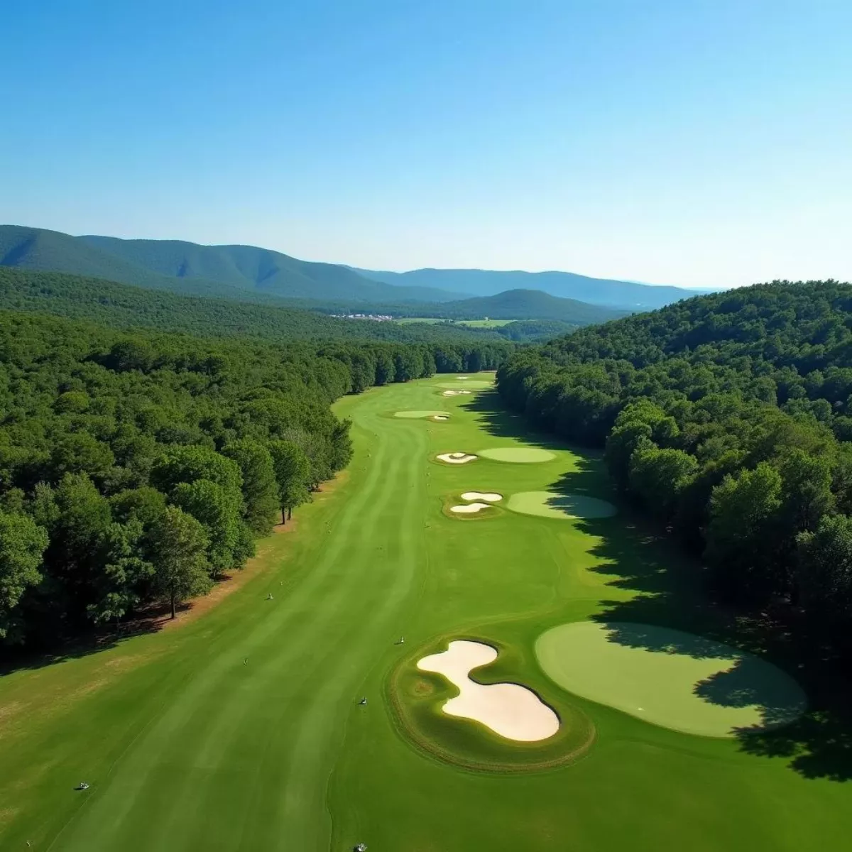 Hot Springs Golf Course - Aerial View